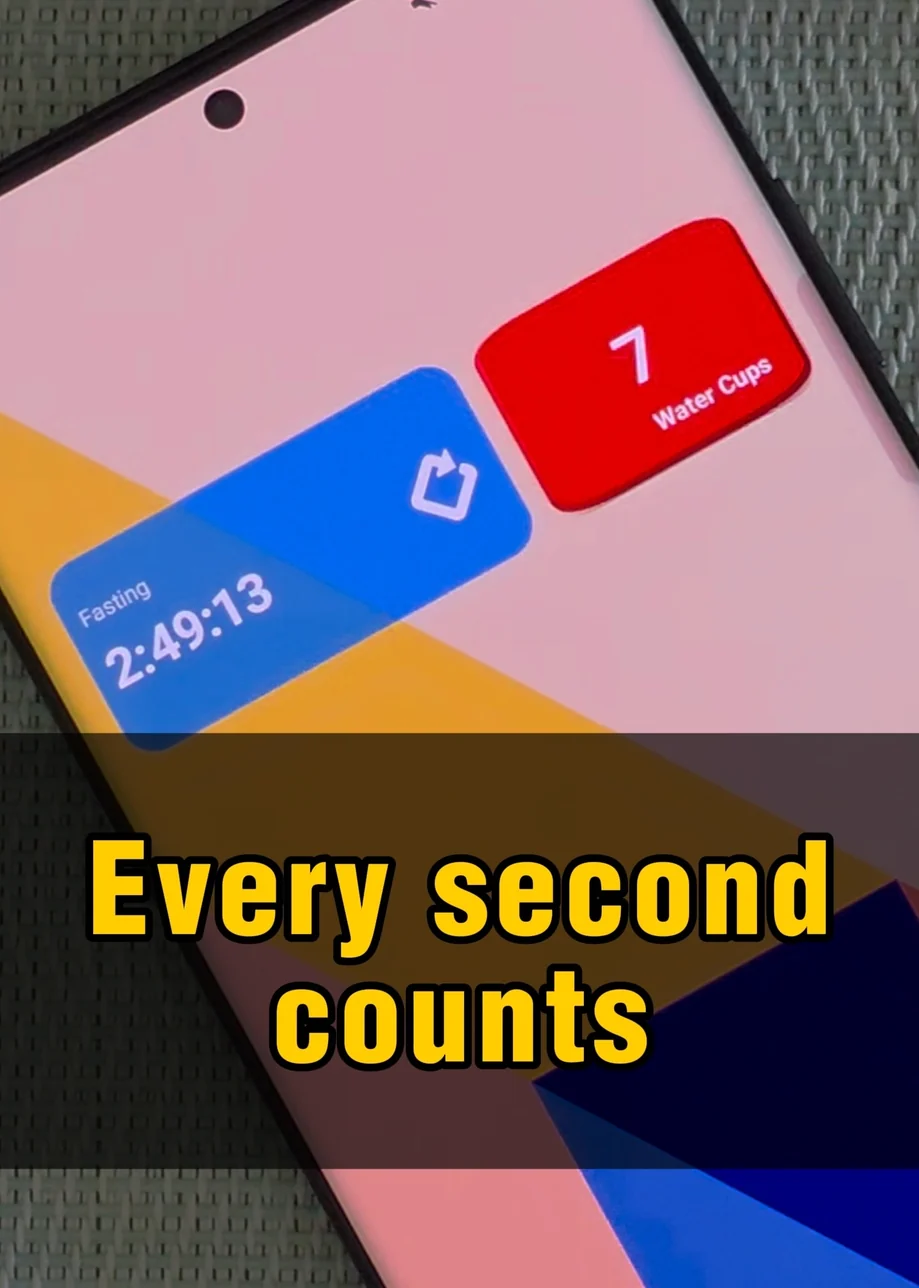 Android home screen with AMU widgets